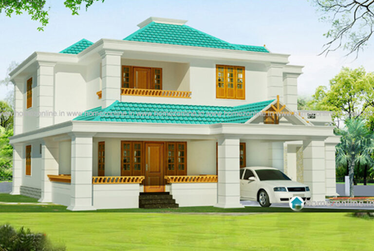 Ravishing sloping roof home design