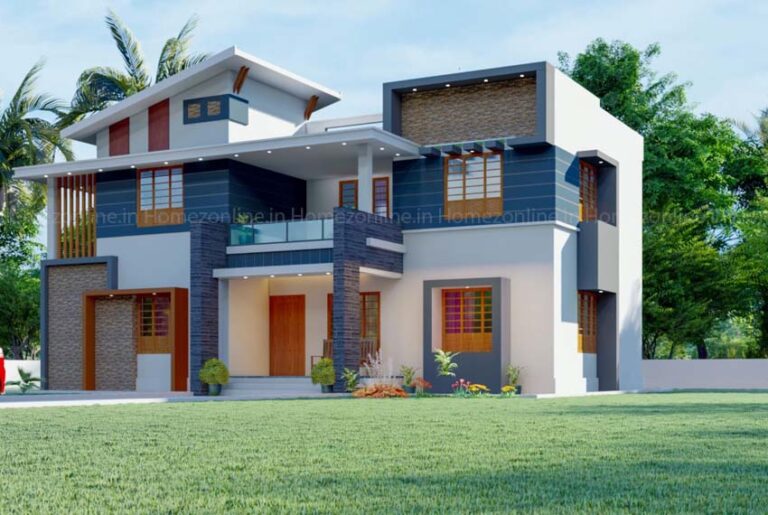2100 sq ft duplex home design