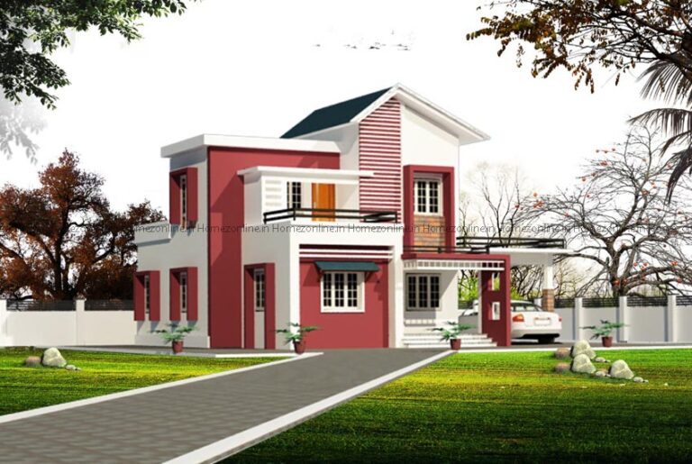 3BHK-home-design-with-unique-exterior
