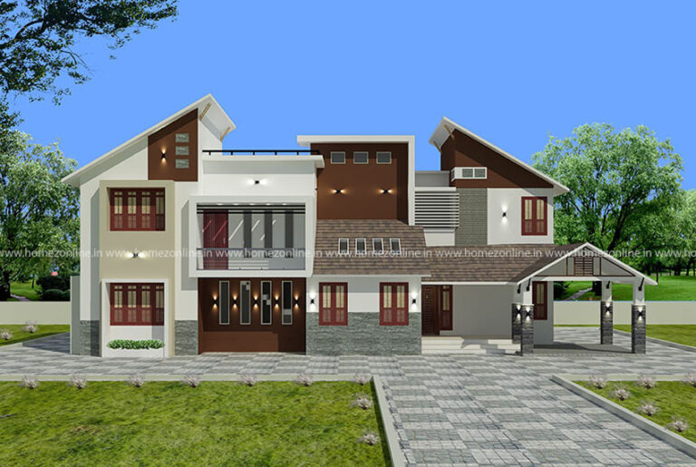 4 bedroom mixed roof residence