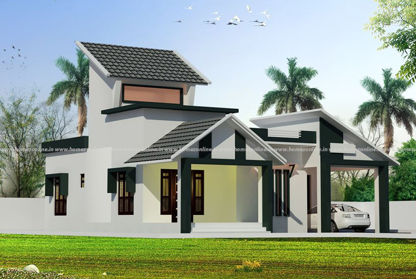 Aesthetic single floor home design