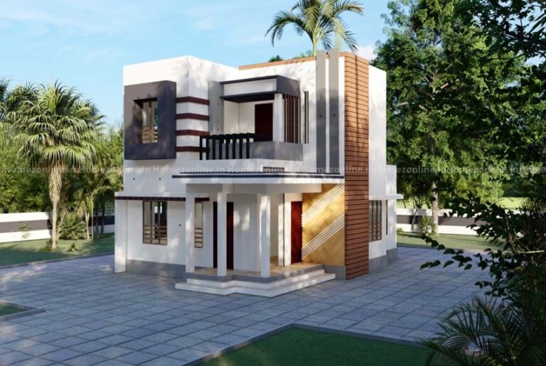 Box style 3 bhk duplex home