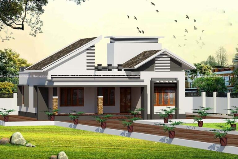 Contemporary 2 bhk single floor home