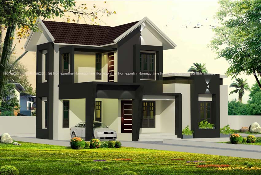Contemporary house with a budget friendly