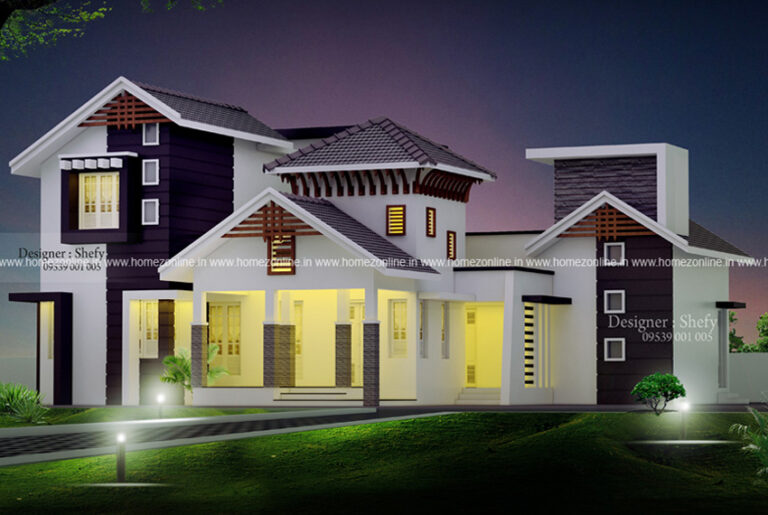 Double height living room house