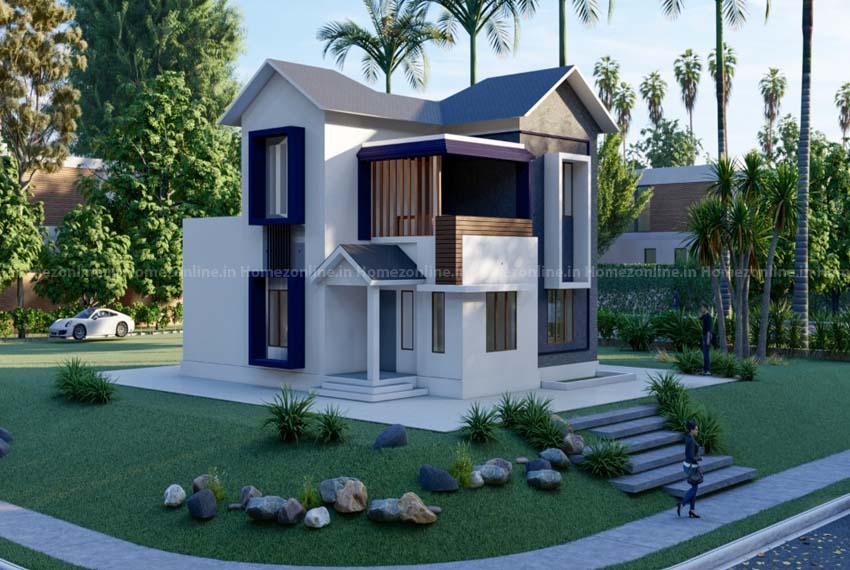 Duplex home with elegant exterior