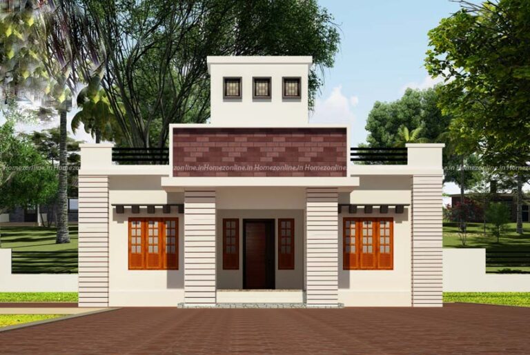 Eye-catching-single-floor-home-design