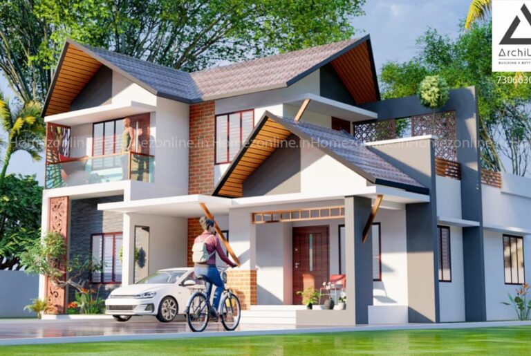 Gorgeously designed slope roofing home