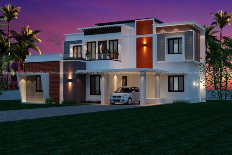 Latest-home-design-on-flat-roof