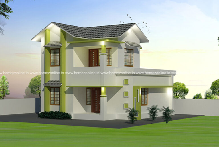 Low cost house plan with estimate