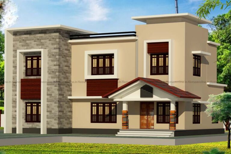 Magnificent-double-floor-home-design-on-flat-roof-style