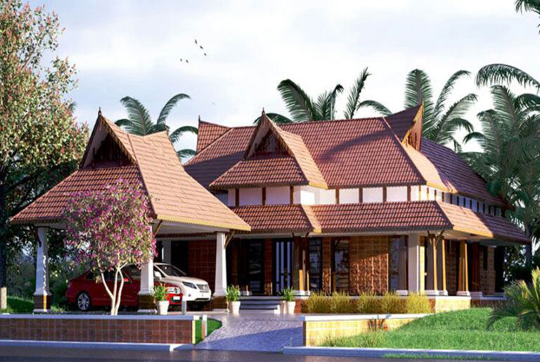 Nalukettu-style-Kerala-home-with-nice-looking-outside-view