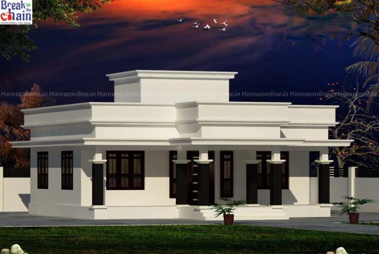 Simplex-home-design-with-elegant-white-colour-paint