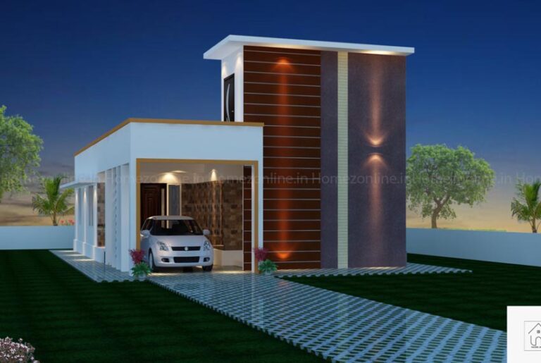 Simplex home with stylish outlook