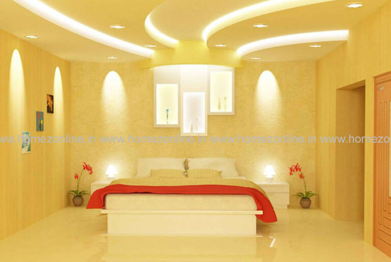 modern beautiful bed room interior