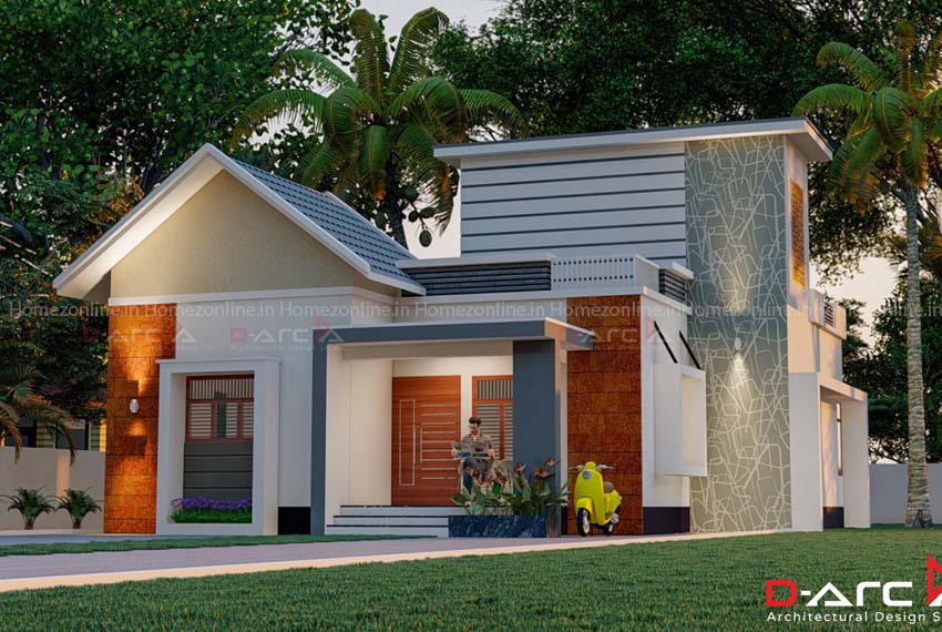 Glorious 2 bhk small home design