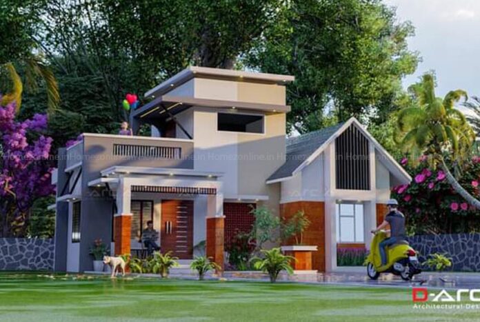 Single floor home design with attractive exterior Single floor home design with attractive exterior