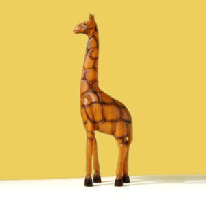 Wooden giraffe home decor