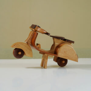 Beautiful wooden scooter
