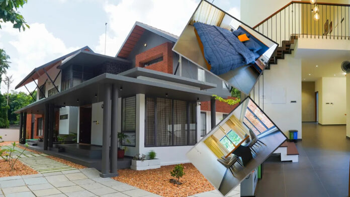 Modern double storey home with stylish interior design