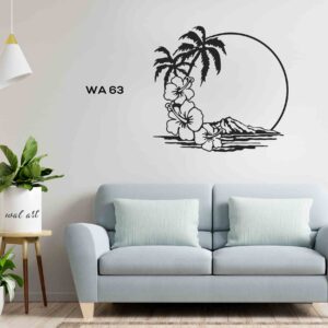 Beautiful scenery metal wall decor for living, hall and bedroom