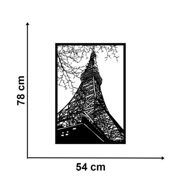 Eiffel tower metal wall decor for living, hall and bedroom.dimension