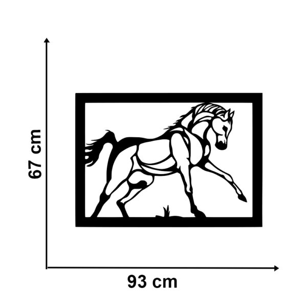 Horse metal wall decor for living, hall and bedroom.dimension