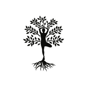 Metal wall art yoga wall tree for living, hall and bedroom