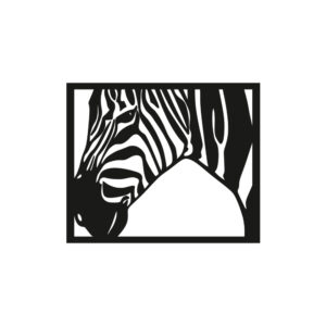 Zebra metal wall decor for living, hall and bedroom