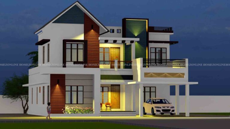 Duplex home design with stunning out look