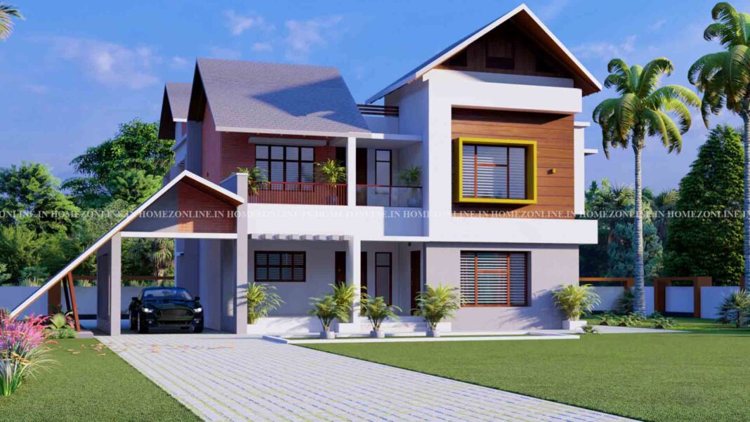 Double storey home with stylish exterior
