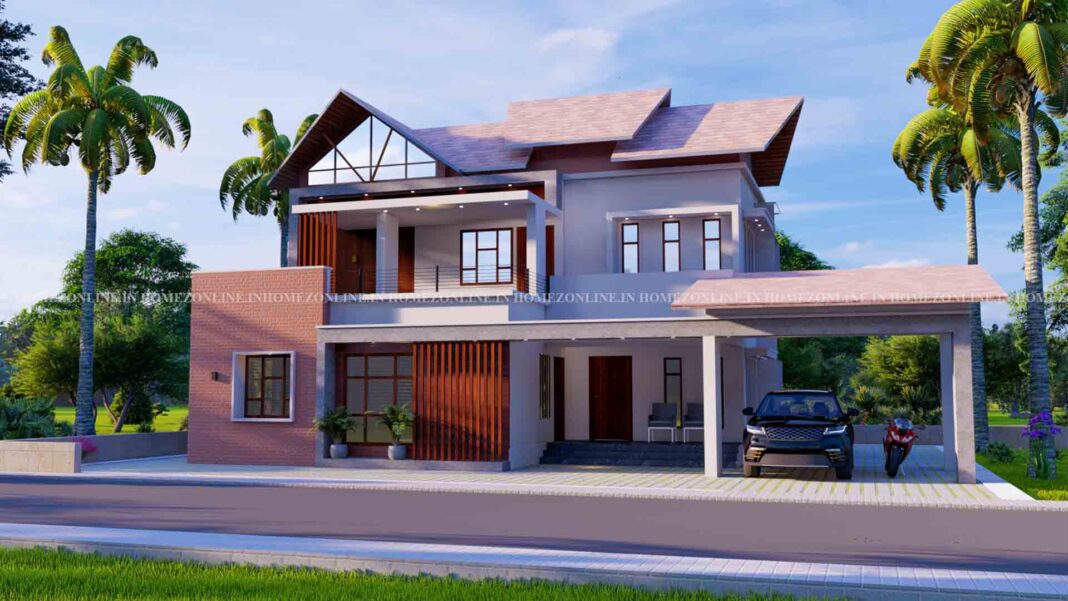 Modern double storey home with pleasing exterior and interior