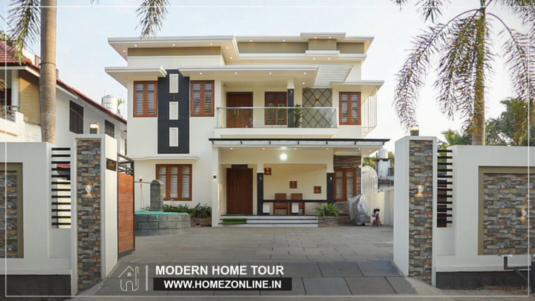 Elegant double storey home with modern exterior and interior